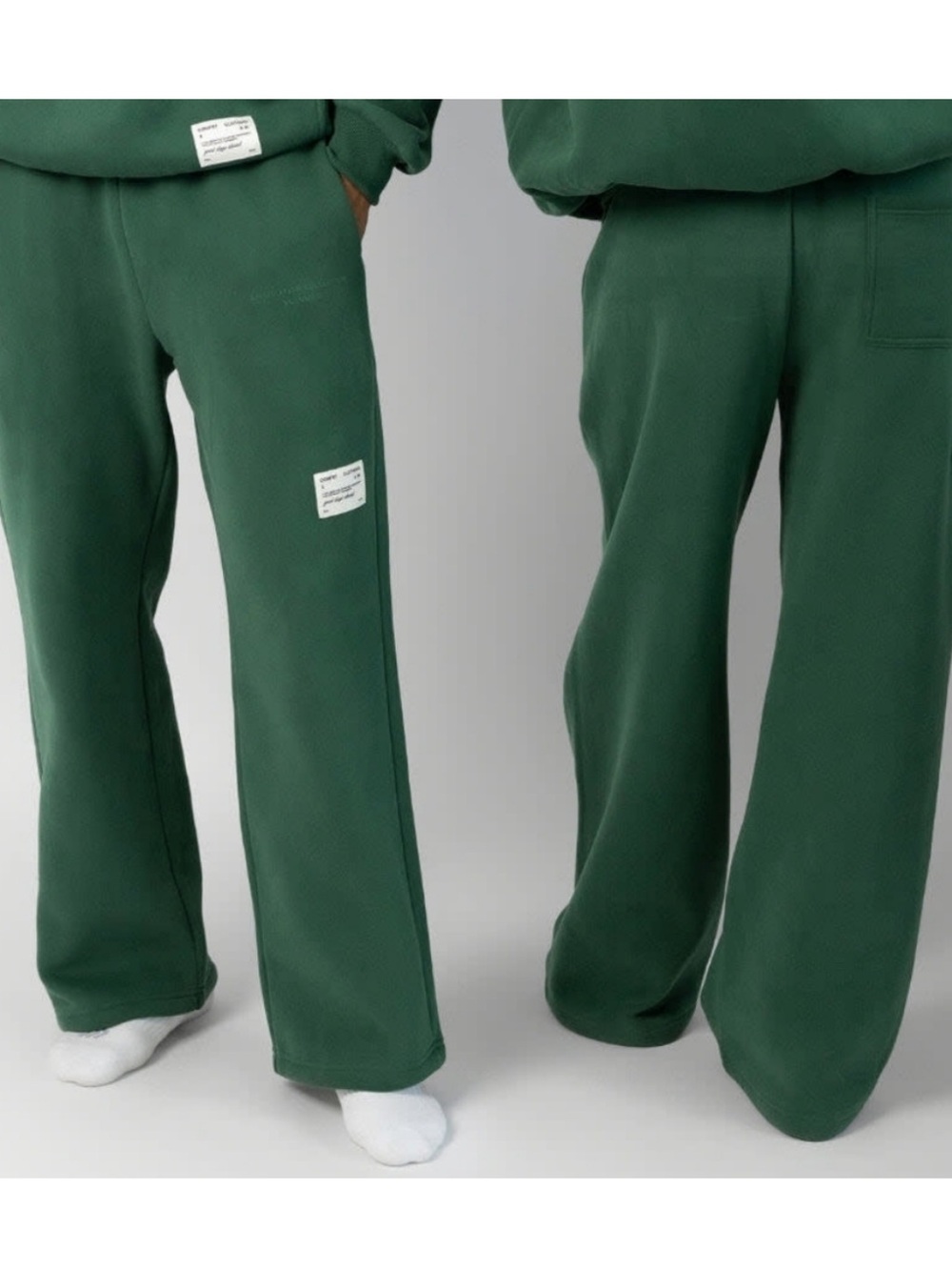 COMFRT Green Affirmation Collection Straight Leg Sweatpants, L - Picture 2 of 8